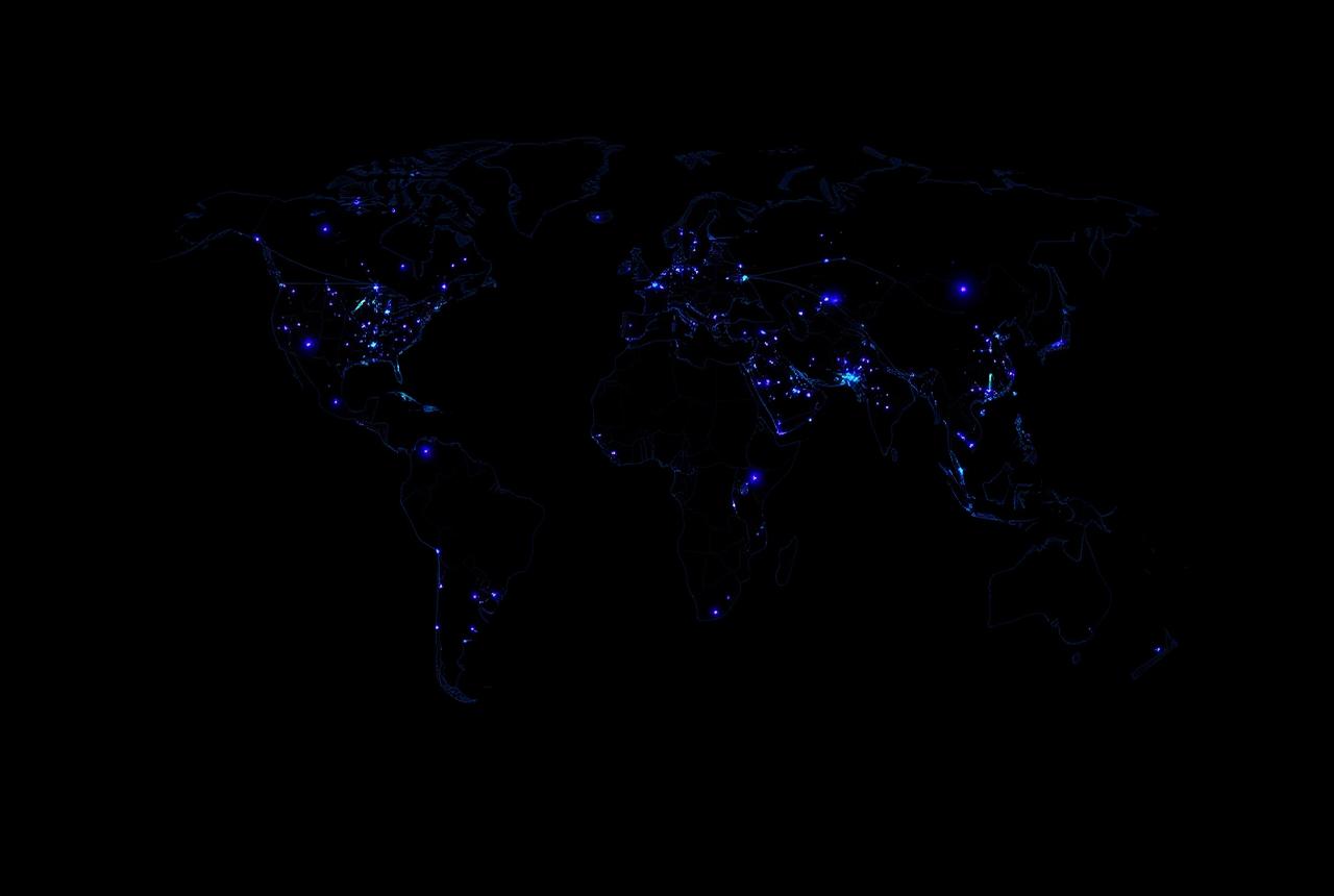 Global map of active Audure compute clusters